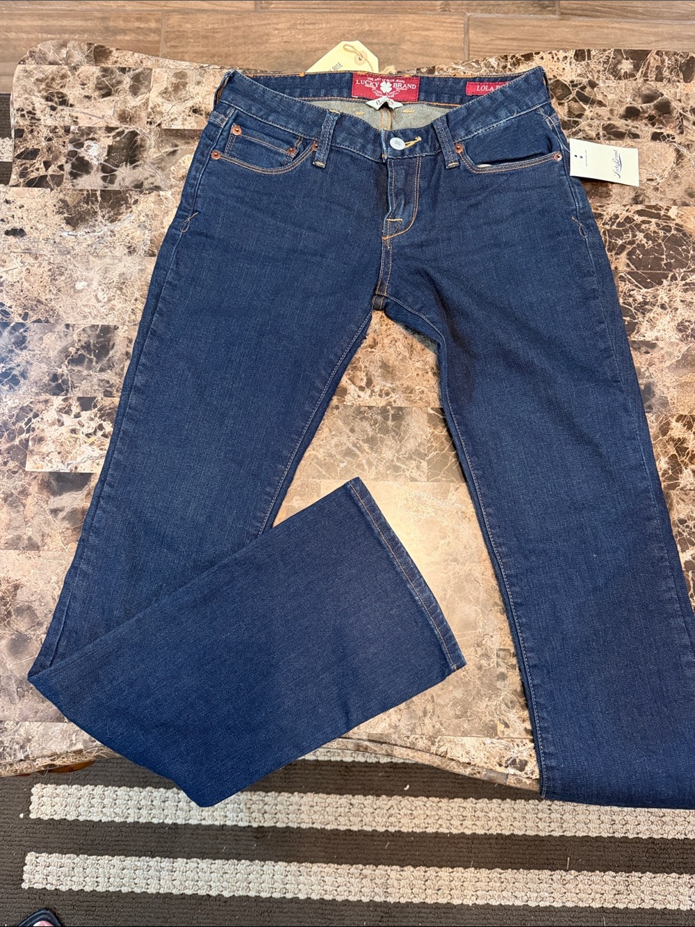 Lucky Brand Dark Blue Flare Jeans - Lola